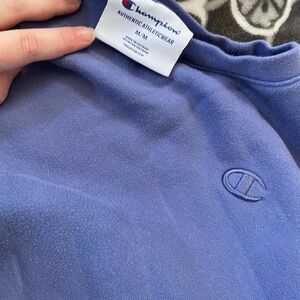 Champion Men's Classic Blue Crewneck Sweater